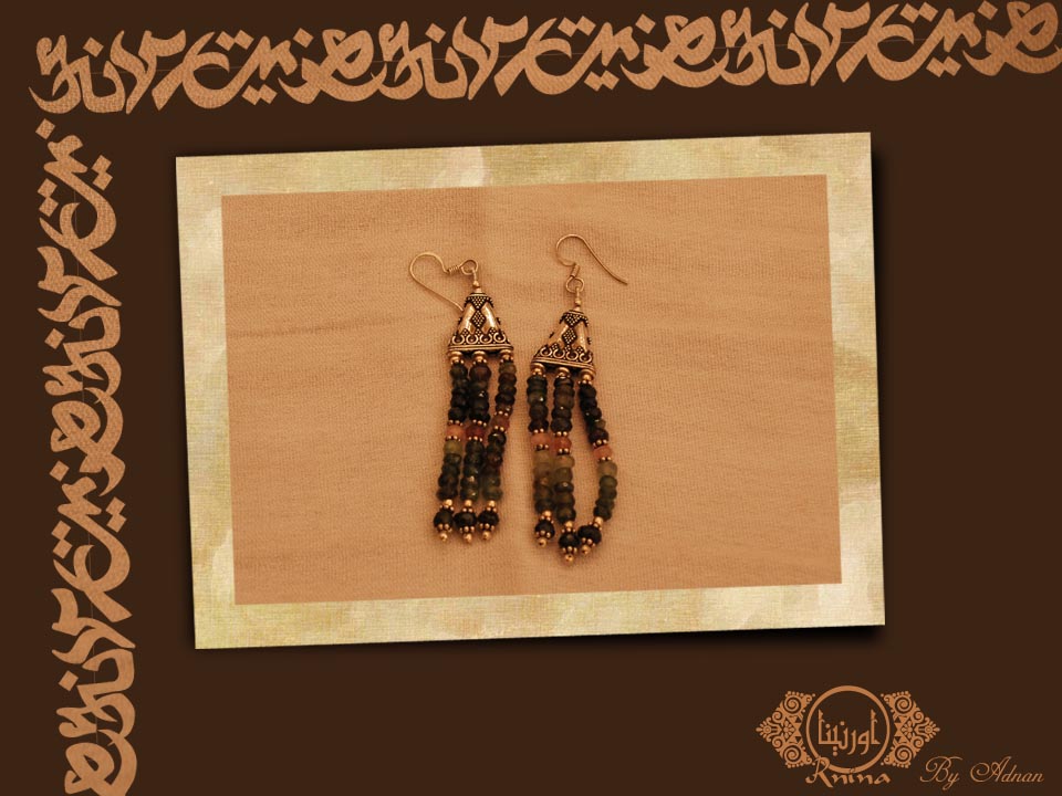 ornina handmade oe17 tourmaline earrings