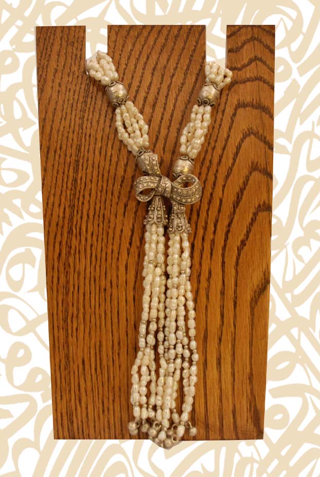 Ornina handmade osn24 pearls necktie